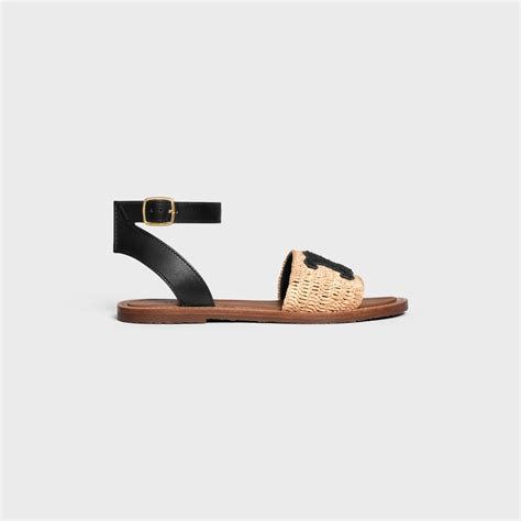 celine sandals raffia summer 2024